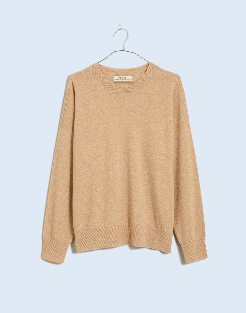 Madewell (Re)sponsible Cashmere Oversized Crewneck Preppy Cozy Sweater M